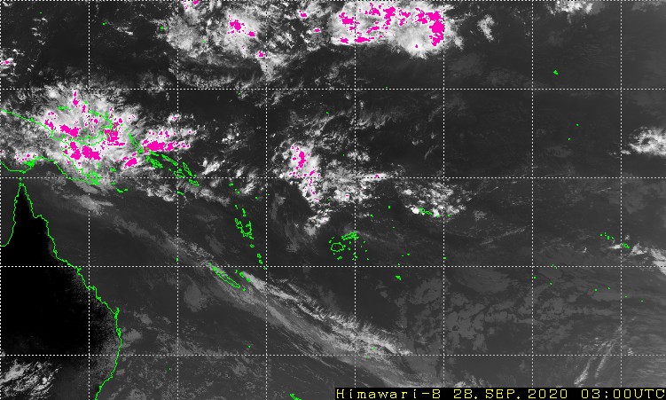 Immagine meteo dalle Fiji in tempo reale