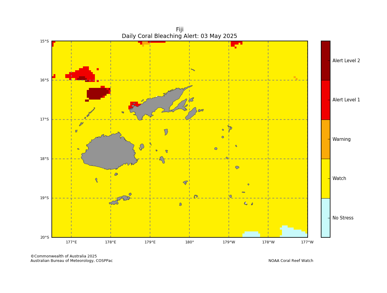 Daily Coral Bleaching